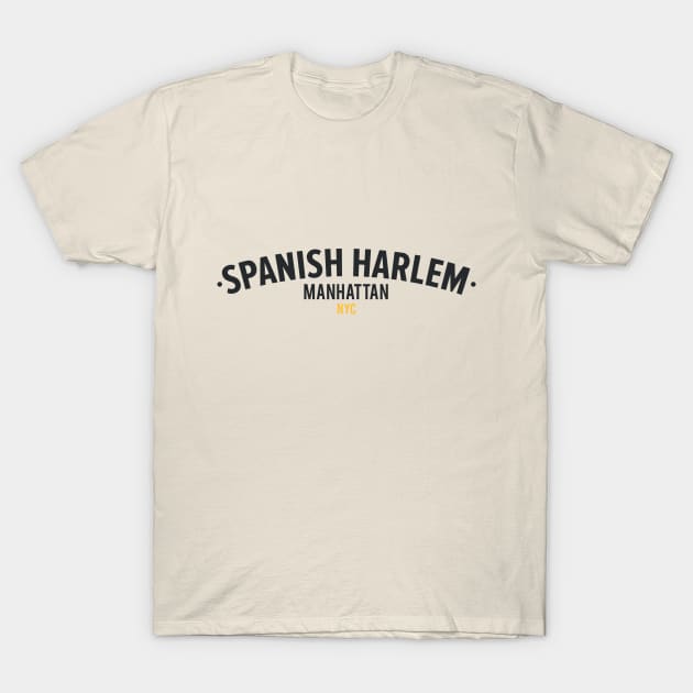 New York El Barrio  - El Barrio Spanish Harlem  - El Barrio  NYC Spanish Harlem Manhattan logo T-Shirt by Boogosh